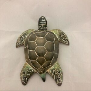 Decorative Carved Wood Sea Turtle